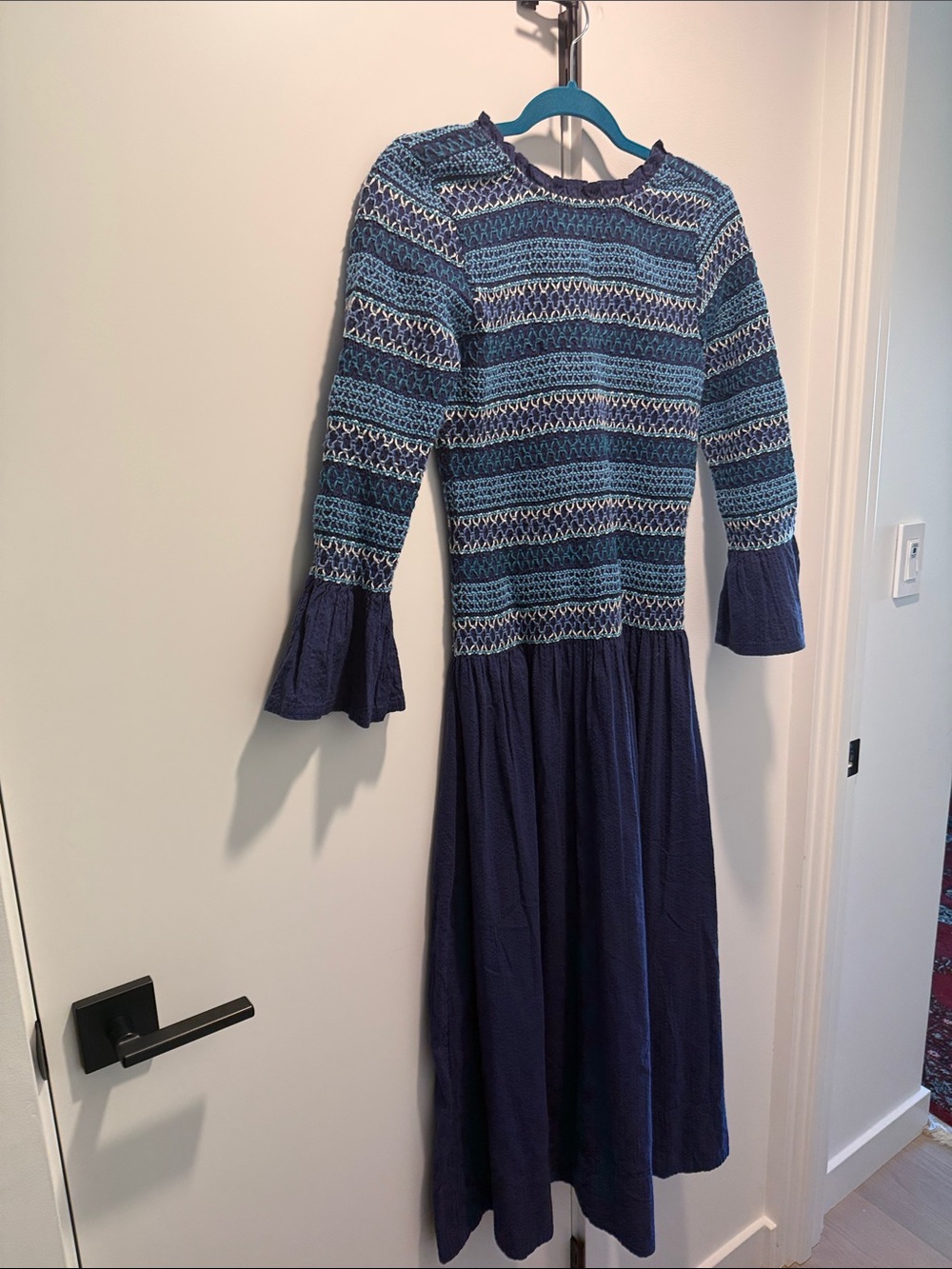 Free People / Guiding Star Smocked Midi Dress /NWT - Picture 2 of 5